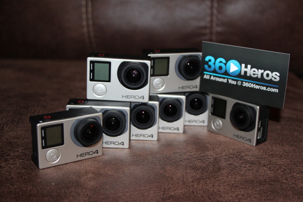 GoPro Hero4s are fully compatible with 360Heros gear!