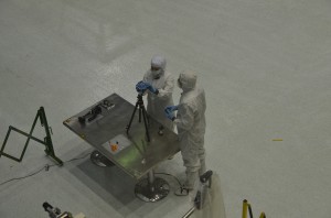 NASA engineers setup Jason's 360Heros mount to capture the Goddard clean room.
