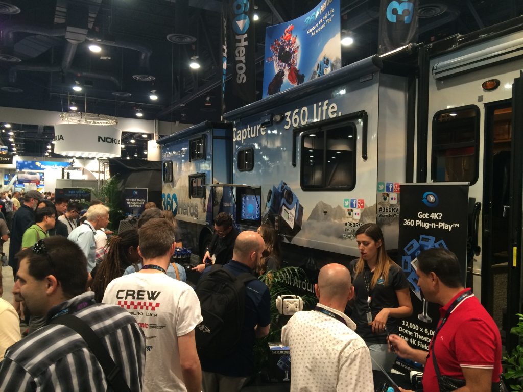 The 360Heros booth at NAB saw a lot of action!