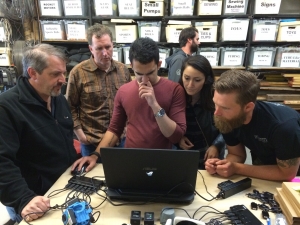 CEO, Michael Kintner teaching a VR workshop at the MythBusters Headquarters 