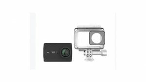YI 4KPlus Action Plus Camera front and suit