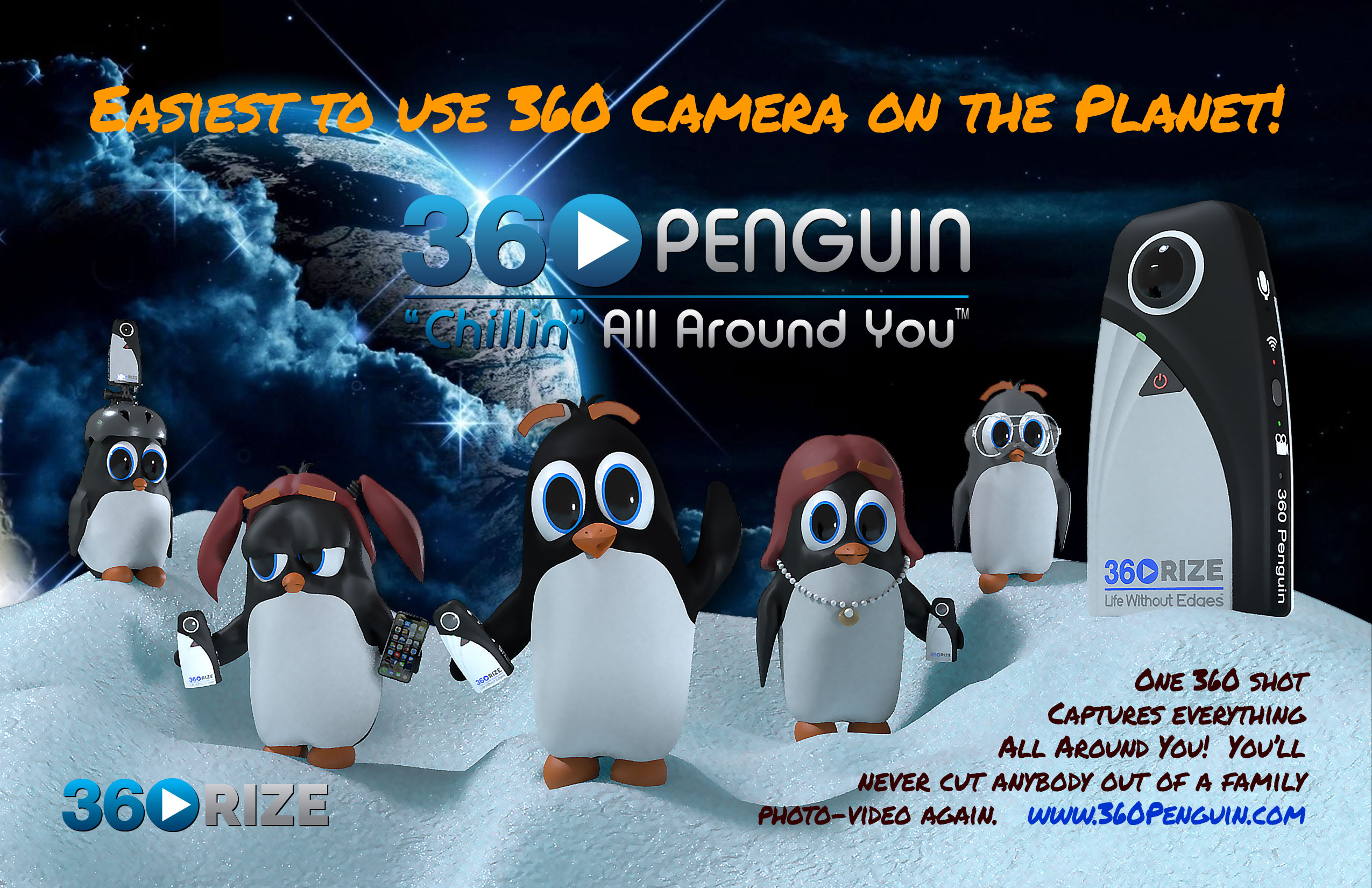 360Rize Easy Use 360Penguin Camera