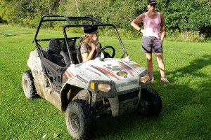 360Rize Renee and Laura Mudding with ATV and 360Penguin